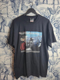 T-shirt Vintage Harley Davidson Hog European Rally 2002 Noir Xl Biker