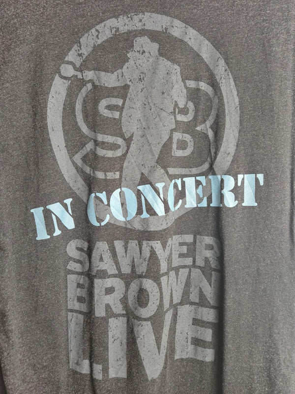 T-shirt Sawyer Brown Concert Cotton Heritage Gris Taille M