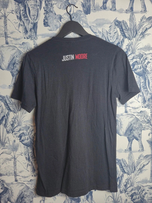 T-shirt Justin Moore Country Music Merch Gris S Bella+canvas