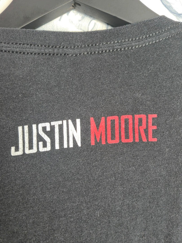 T-shirt Justin Moore Country Music Merch Gris S Bella+canvas