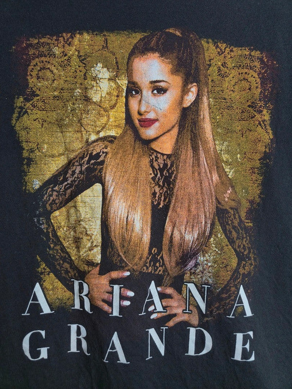 T-shirt Ariana Grande The Honeymoon Tour 2015 Merch Musique Vintage Noir S
