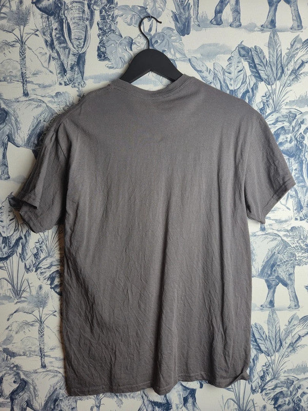 T-shirt Nirvana Gris Logo Smiley Jaune Rock Grunge Vintage Taille M