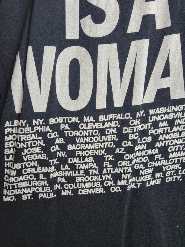 T-shirt noir Ariana Grande Sweetener World Tour God Is A Woman M