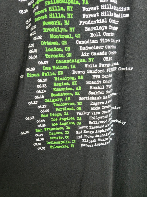 T-shirt Ed Sheeran Concert Tournée X Rock Me Noir Vert Taille S Vintage