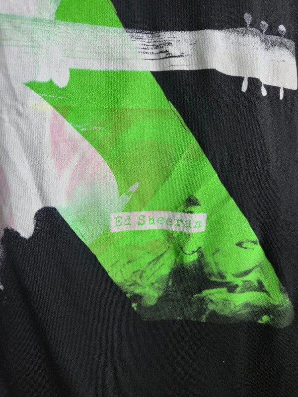 T-shirt Ed Sheeran Concert Tournée X Rock Me Noir Vert Taille S Vintage