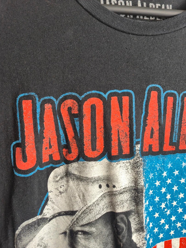 T-shirt Jason Aldean Rock N' Roll Cowboy Tour 2022 Noir Taille L
