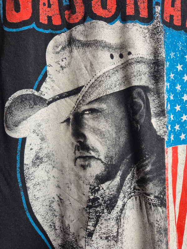 T-shirt Jason Aldean Rock N' Roll Cowboy Tour 2022 Noir Taille L