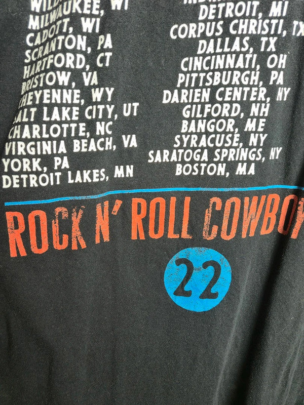 T-shirt Jason Aldean Rock N' Roll Cowboy Tour 2022 Noir Taille L