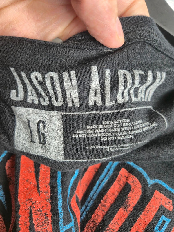 T-shirt Jason Aldean Rock N' Roll Cowboy Tour 2022 Noir Taille L