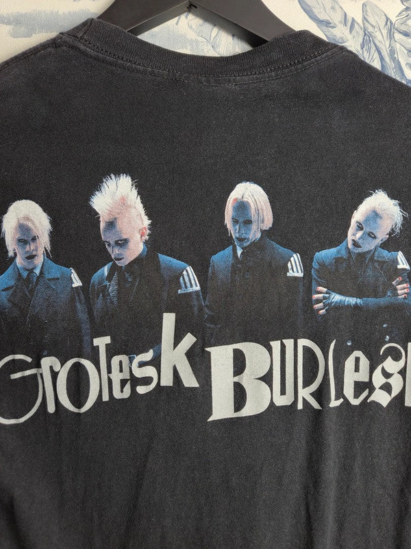 T-shirt Giant Marilyn Manson Grotesk Burlesk 2003 Tennessee River Noir S