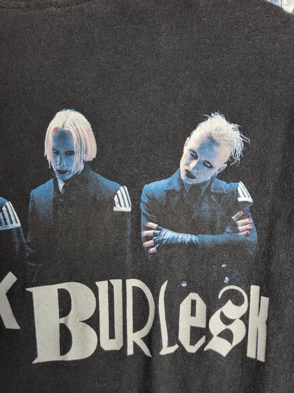 T-shirt Giant Marilyn Manson Grotesk Burlesk 2003 Tennessee River Noir S