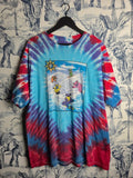 T-shirt Vintage Grateful Dead Tie-dye 1990 Steamboat Co Xl Bleu