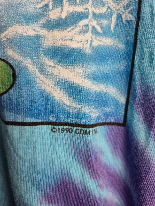 T-shirt Vintage Grateful Dead Tie-dye 1990 Steamboat Co Xl Bleu