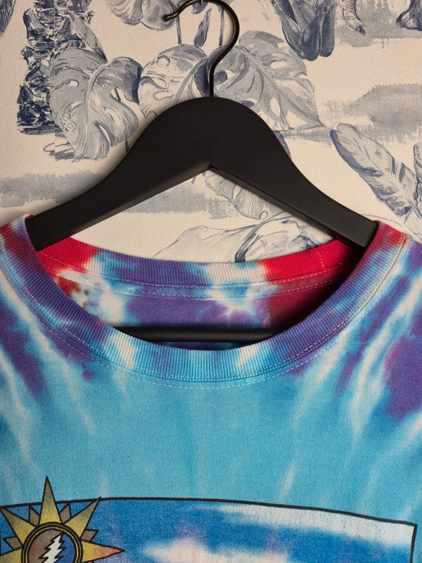 T-shirt Vintage Grateful Dead Tie-dye 1990 Steamboat Co Xl Bleu