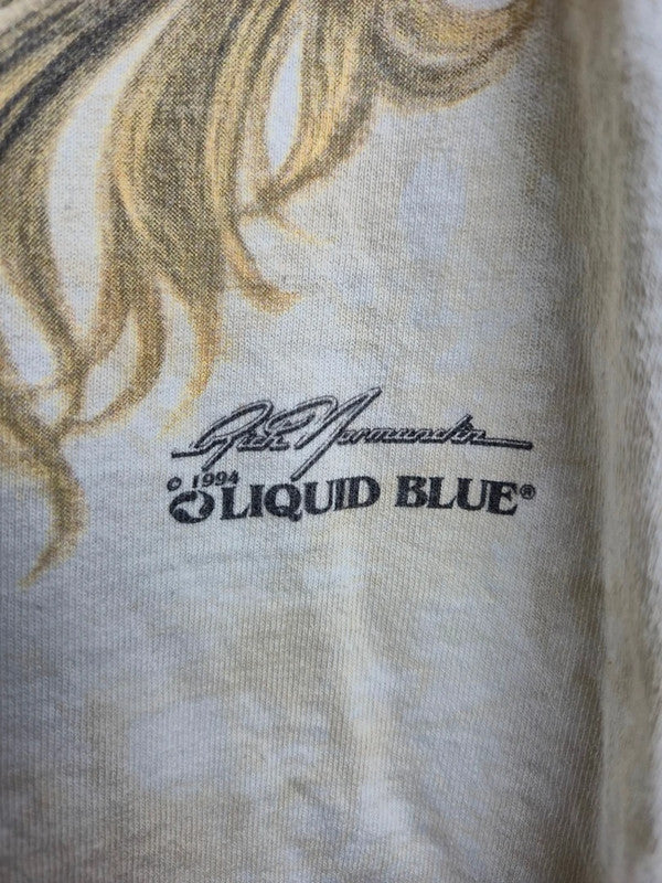 T-shirt Liquid Blue Vintage Lion 1994 Crème Taille Xl