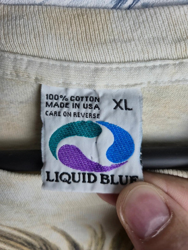 T-shirt Liquid Blue Vintage Lion 1994 Crème Taille Xl