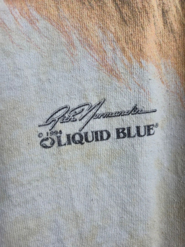T-shirt Liquid Blue Vintage Lion 1994 Crème Taille Xl