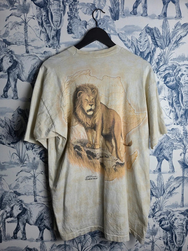 T-shirt Liquid Blue Vintage Lion 1994 Crème Taille Xl