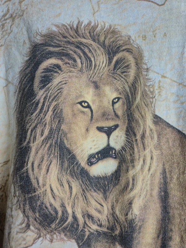 T-shirt Liquid Blue Vintage Lion 1994 Crème Taille Xl