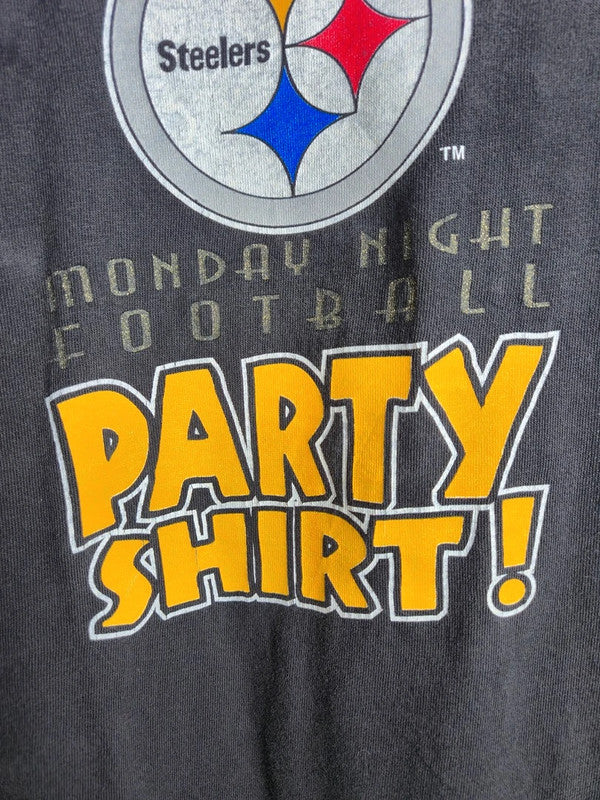 T-shirt Vintage Nutmeg Pittsburgh Steelers Nfl 1993 Xl Noir