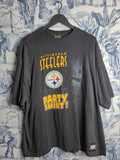 T-shirt Vintage Nutmeg Pittsburgh Steelers Nfl 1993 Xl Noir