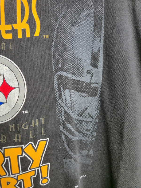 T-shirt Vintage Nutmeg Pittsburgh Steelers Nfl 1993 Xl Noir