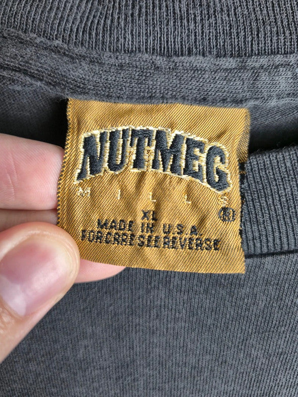 T-shirt Vintage Nutmeg Pittsburgh Steelers Nfl 1993 Xl Noir