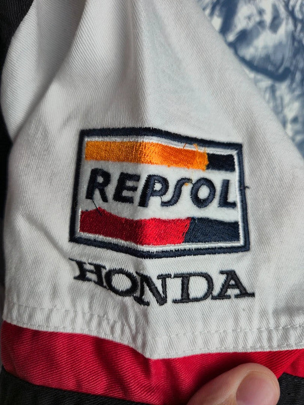 Chemise Vintage Honda Racing Team Repsol Michelin Noire Xl Homme