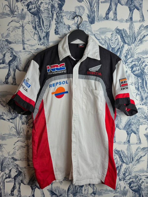 Chemise Vintage Honda Racing Team Repsol Michelin Noire Xl Homme