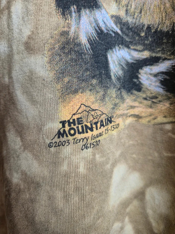 T-shirt Vintage The Mountain Lémurs 2003 Tie-dye Marron Xl Coton