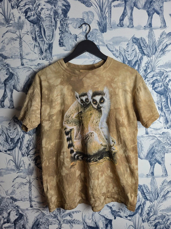 T-shirt Vintage The Mountain Lémurs 2003 Tie-dye Marron Xl Coton