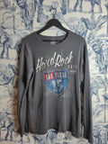 T-shirt manches longues Hard Rock Cafe Las Vegas gris thermique M vintage