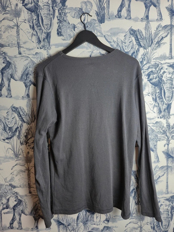T-shirt manches longues Hard Rock Cafe Las Vegas gris thermique M vintage