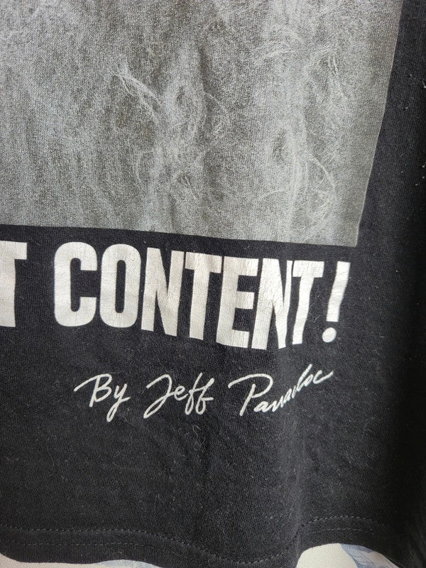T-shirt noir Jeff Panacloc Jean-marc Il est content Humour