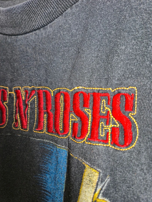 T-shirt Guns N' Roses Vintage 90's Gris Taille M Rock Style