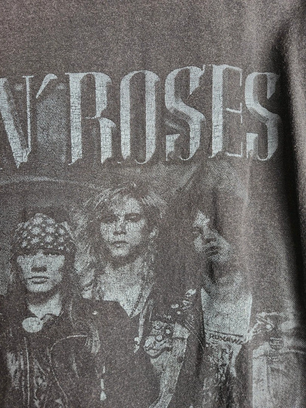 T-shirt Guns N' Roses Vintage 90's Gris Taille M Rock Style