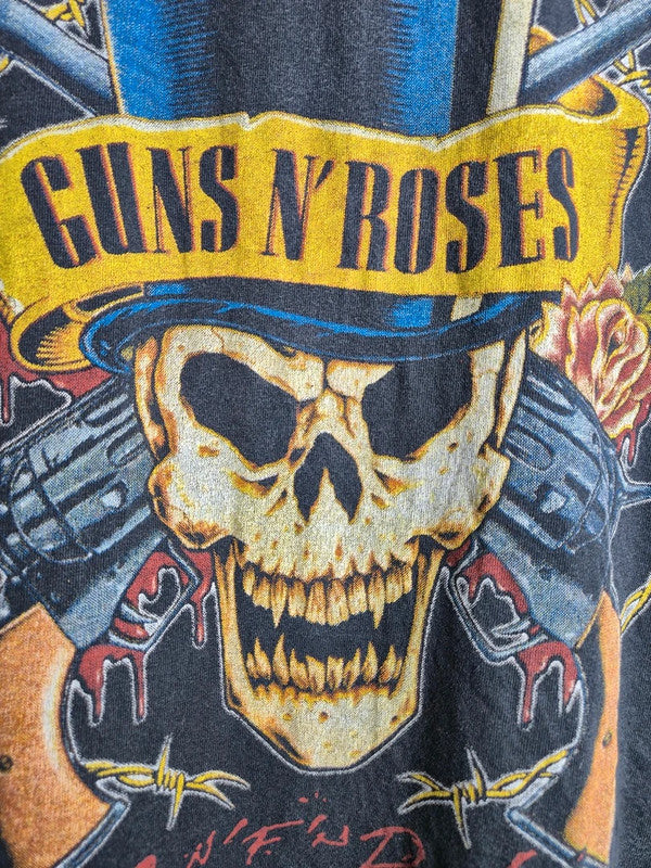 T-shirt Guns N' Roses Vintage 90's Gris Taille M Rock Style
