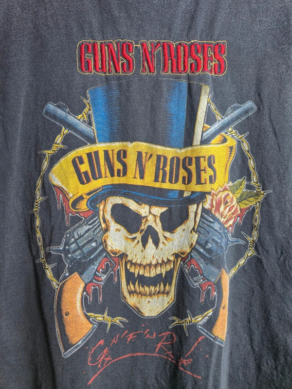 T-shirt Guns N' Roses Vintage 90's Gris Taille M Rock Style
