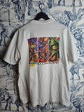T-shirt Hard Rock Cafe Baltimore Vintage Blanc L Psychédélique Collector