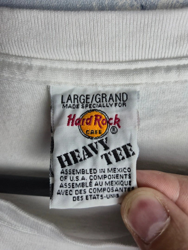 T-shirt Hard Rock Cafe Baltimore Vintage Blanc L Psychédélique Collector