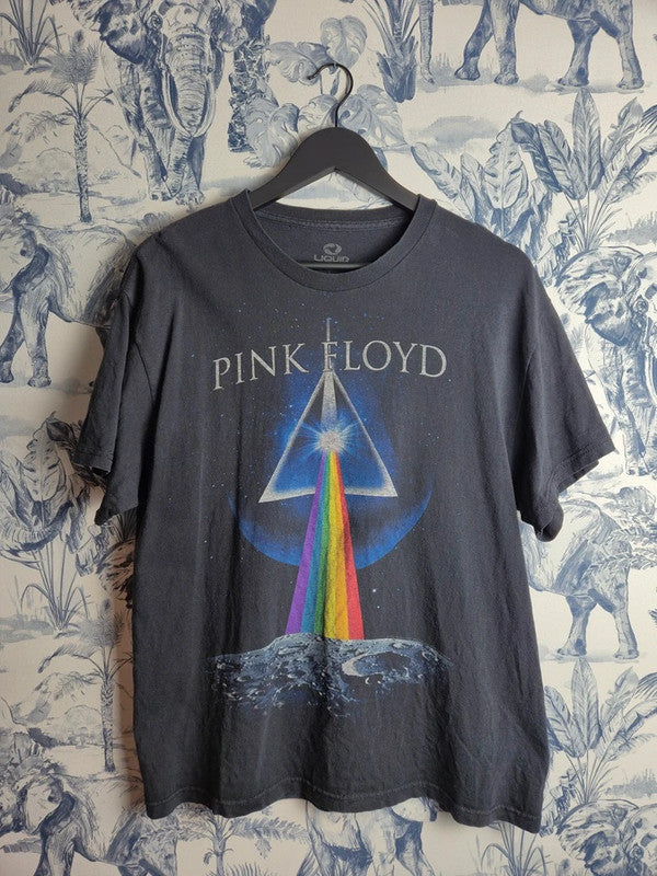 T-shirt Rock Pink Floyd Liquid Blue Vintage Noir Taille L
