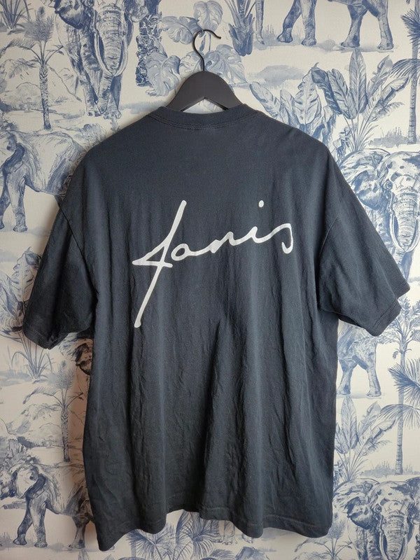 T-shirt Vintage Janis Joplin Anvil Xl Noir Graphique Elliott Landy Rock