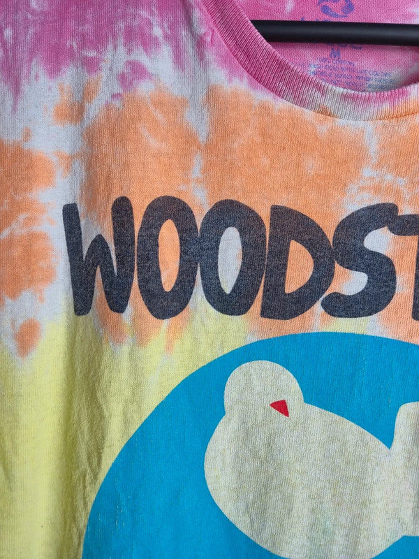 T-shirt Liquid Blue Woodstock Tie-dye Multicolore Vintage Style Taille M
