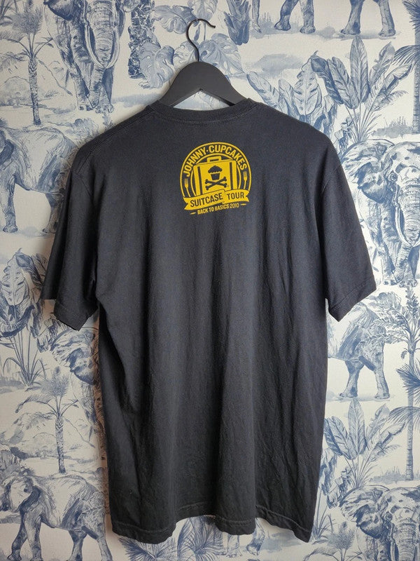 T-shirt Johnny Cupcakes Suitcase Tour 2010 Parody Wu-tang Noir L