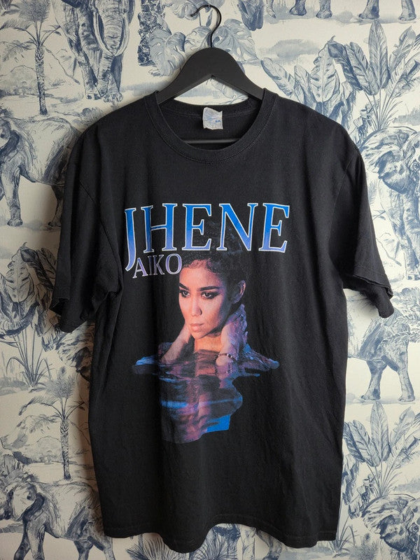 T-shirt Noir Jhene Aiko Yazbek Style Vintage Rap Streetwear Taille L
