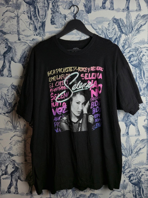 T-shirt Selena Quintanilla Noir Official Merchandise Style Vintage 2xl Graphic