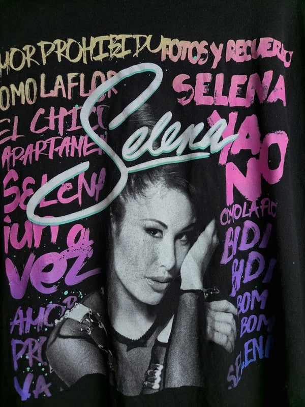 T-shirt Selena Quintanilla Noir Official Merchandise Style Vintage 2xl Graphic