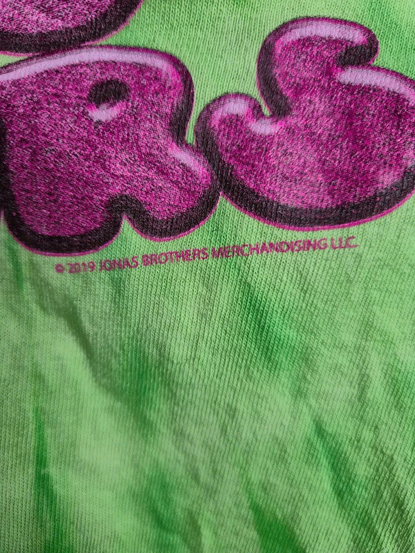 T-shirt Jonas Brothers Vert Tie Dye Merch Officiel Taille M Fan Music