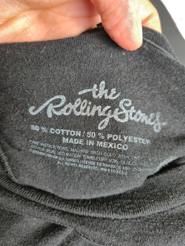 T-shirt The Rolling Stones Rock Noir North American Tour 1975 Taille S