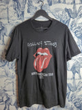 T-shirt The Rolling Stones Rock Noir North American Tour 1975 Taille S